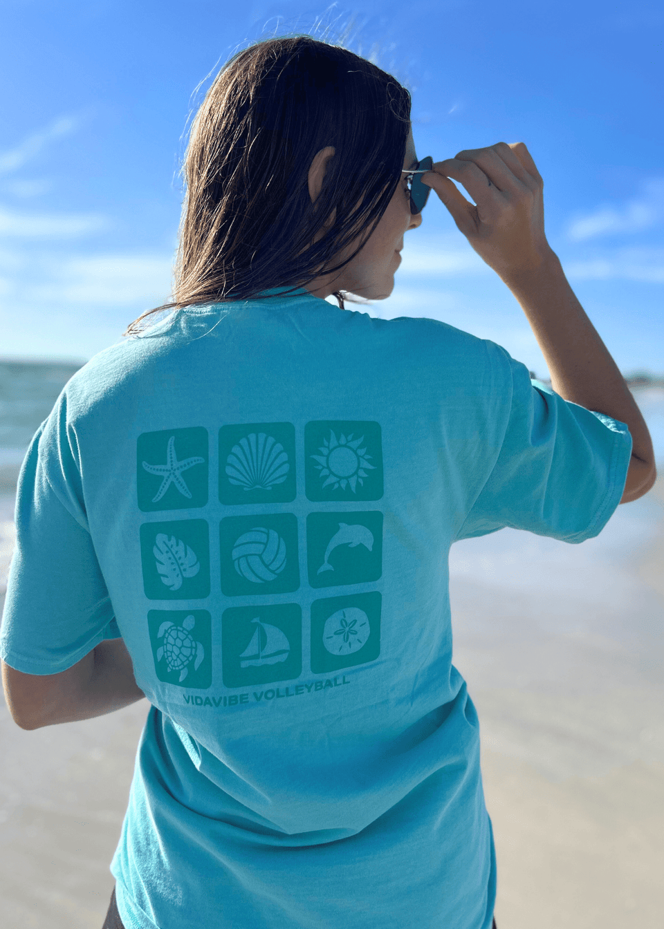 Teal Coastal Vibes Tee